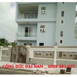 Cổng đúc đặc trọn bộ cao cấp _ Công trình nhà Anh TRÍ _Q7